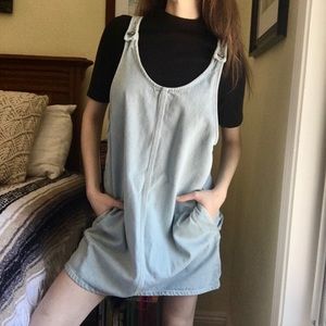 Forever 21 denim overall dress!